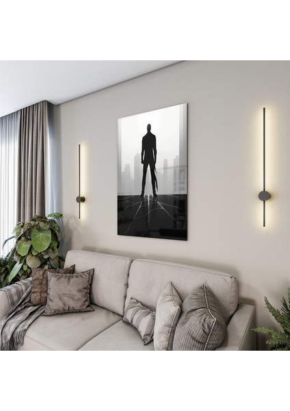 Sanatsal Cam Tablo - Minimalizm - Dikey Motif 07-005 fırsatları