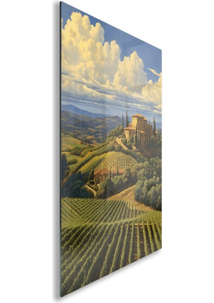Sanatsal Cam Tablo - Rönesans - Dikey Motif 15-009