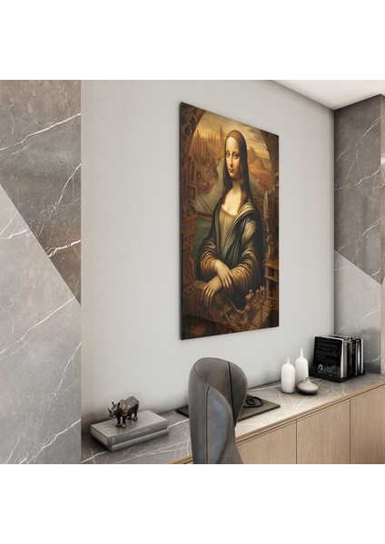 Sanatsal Cam Tablo - Rönesans - Dikey Motif 15-020