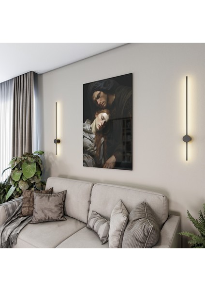 Sanatsal Cam Tablo - Rönesans - Dikey Motif 15-003