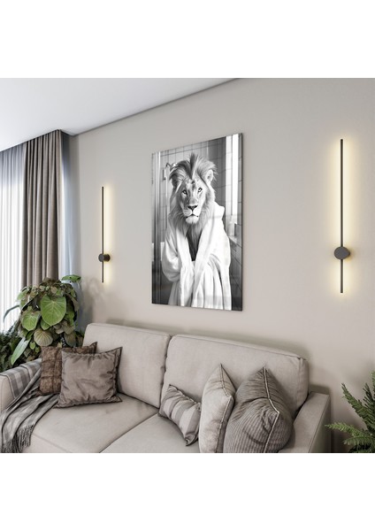 Hayvan Cam Tablo - Bornozlu Sevimli Dostlar - Dikey Motif 03-025
