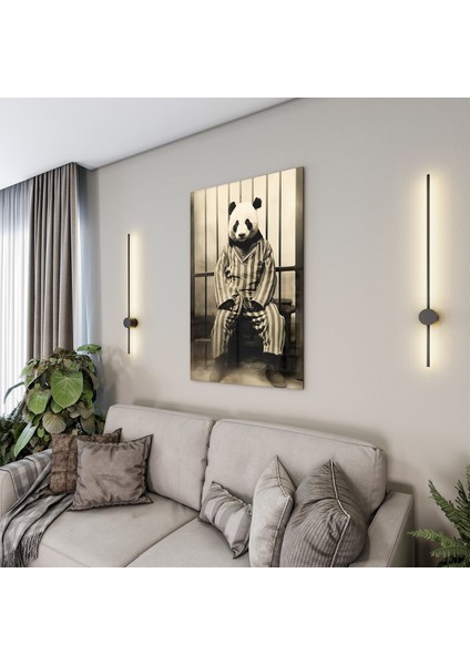 Hayvan Cam Tablo - Sevimli Dostlar Hapishanede - Dikey Motif 05-056