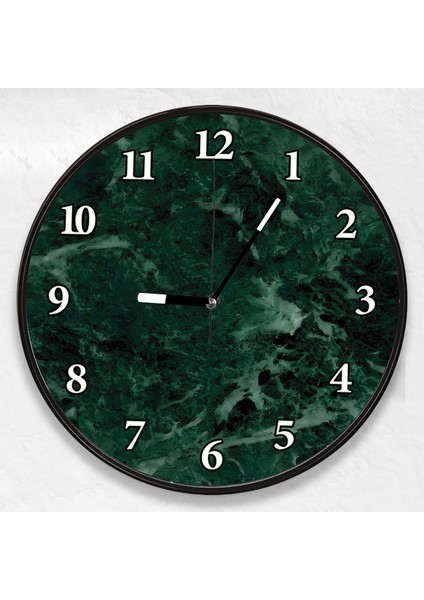 3D Yeşil Mermer Kanvas Duvar Saati - 50 cm fiyatları