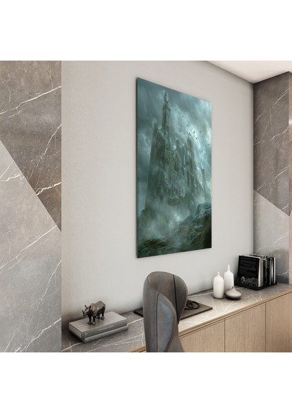 Fantastik ve Korku Cam Tablo - Karışık - Dikey Motif 01-054