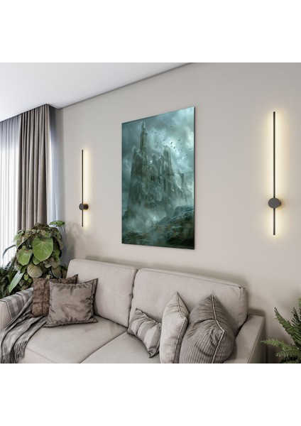 Fantastik ve Korku Cam Tablo - Karışık - Dikey Motif 01-054