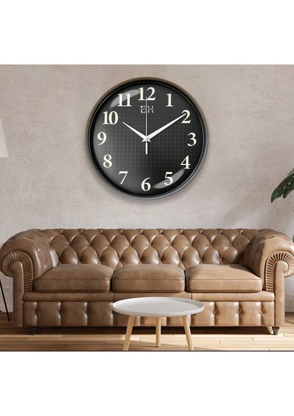 Parlayan Fosforlu Duvar Saati Sütlü Kahve - 29 cm fırsatları