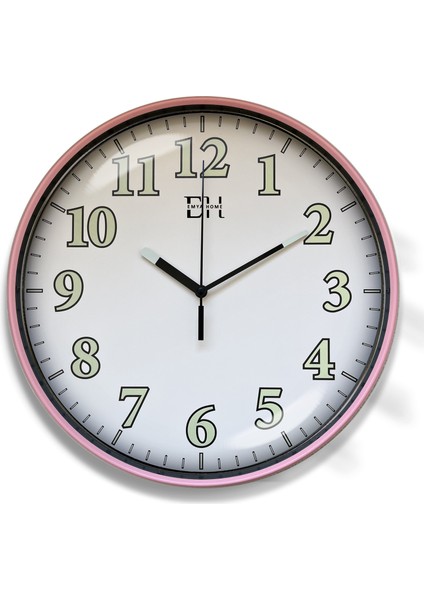 Fosforlu Duvar Saati Pembe - 29 cm fiyatları