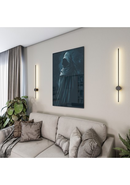 Fantastik ve Korku Cam Tablo - Karışık - Dikey Motif 01-032