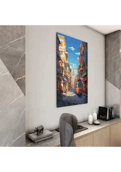 Yolculuk ve Seyahat Cam Tablo - Karışık - Dikey Motif 01-026