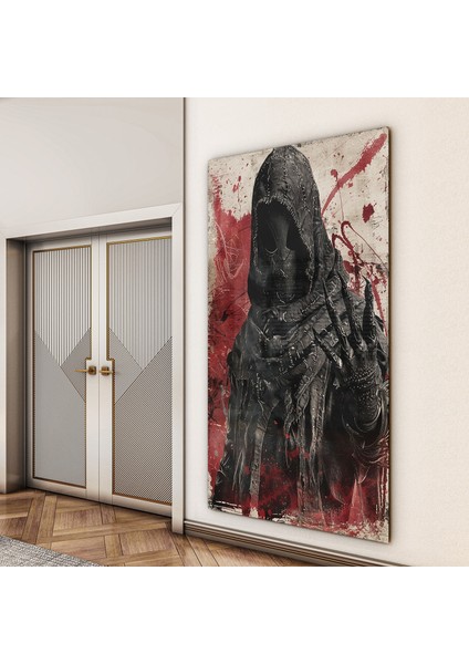 Fantastik ve Korku Cam Tablo - Karışık - Dikey Motif 01-074