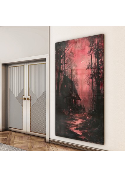 Fantastik ve Korku Cam Tablo - Karışık - Dikey Motif 01-020