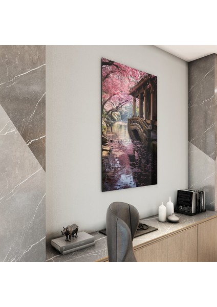 Doğa Manzaralı Cam Tablo - Karışık - Dikey Motif 01-028 modelleri