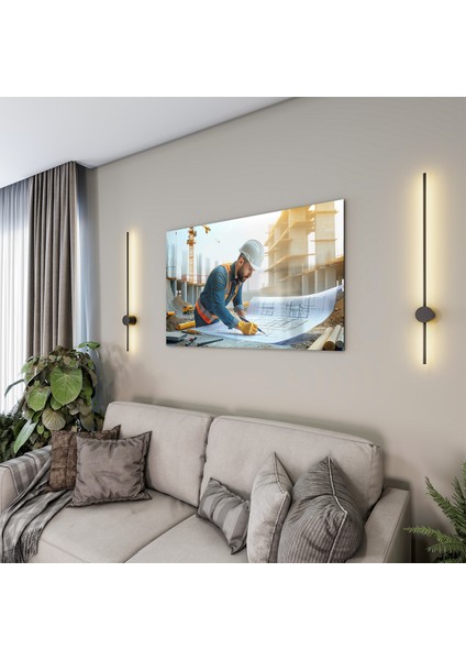 Mesleki Cam Tablo - Müteahhit - Yatay Motif 14-137 modelleri
