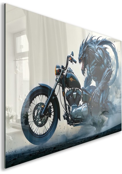 Arabalar Cam Tablo - Motosikletler - Yatay Motif 04-078 fiyatları