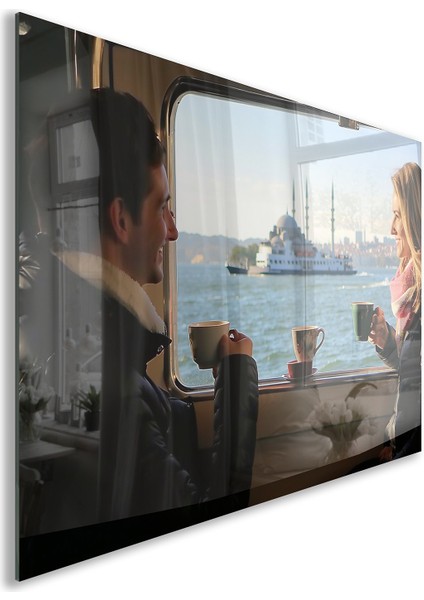 Doğa Manzaralı Cam Tablo - Istanbul - Yatay Motif 02-044