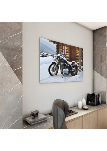 Arabalar Cam Tablo - Motosikletler - Yatay Motif 04-088