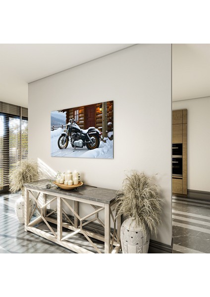 Arabalar Cam Tablo - Motosikletler - Yatay Motif 04-088