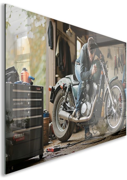 Arabalar Cam Tablo - Motosikletler - Yatay Motif 04-043 fiyatları