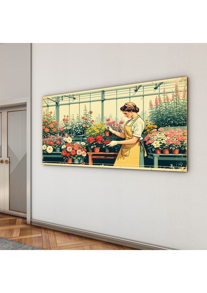 Insan Cam Tablo - Çalışan Insanlar - Yatay Motif 02-088