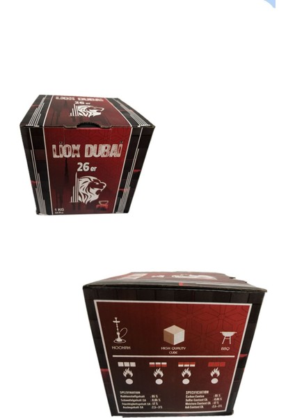 Dubai Nargile Kömürü XL 1kg (Uzun Süre Sönmez)