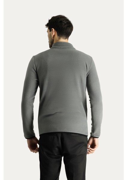 Yarım Fermuarlı Polar Sweatshirt