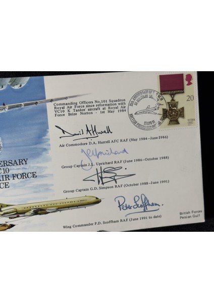 Ingiltere Benham Imzalı Limited 19/900 Fdc 25. Yıl Özel Anısı - VC10 Kraliyet Hava Kuvvetleri modelleri