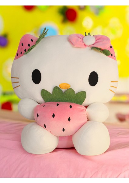 Peluş Oyuncak Hello Kitty 35 cm Pembe Yumuşak