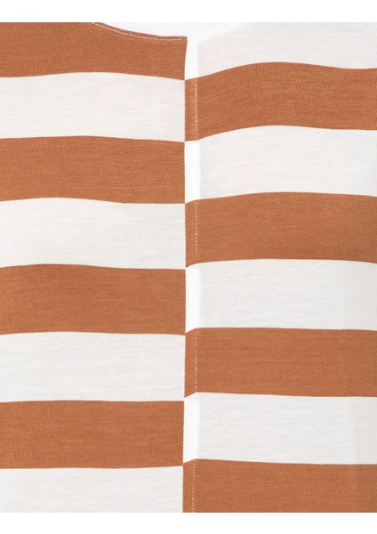 Kadın Taba Comfort Fit Tişört 50246194-VR099