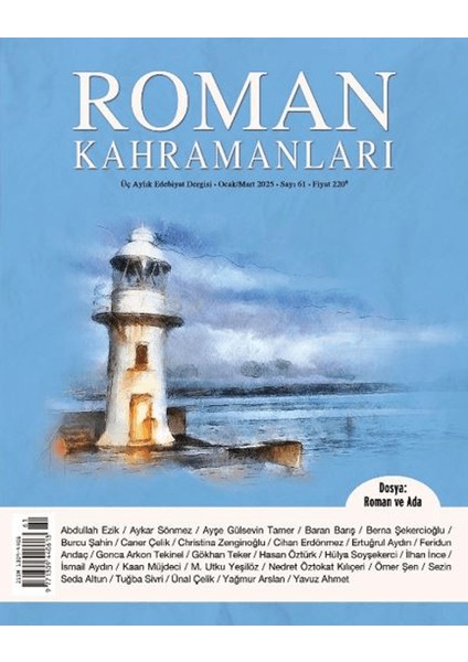Roman Kahramanları Sayı 61 (Ocak - Mart 2025)