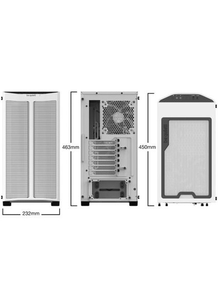 Bequıet Pore Base 500DX BGW38 Gamıng Mıd-Tower Pc Kasası Beyaz