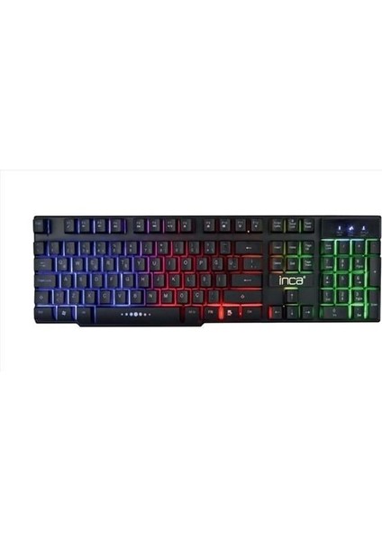 Inca IKG-449 Türkçe USB Raınbow Efect Mekanik Hisli Siyah Oyuncu Klavye