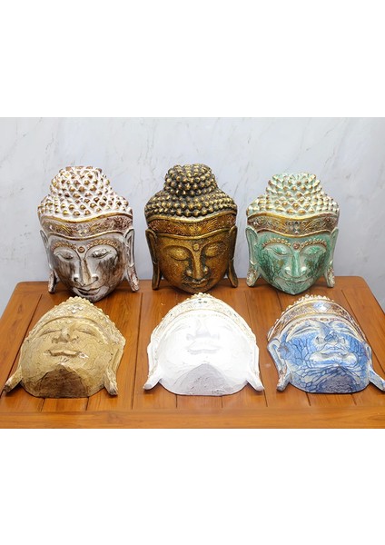 Ahşap Buda Maske 30 cm Galıleo-22