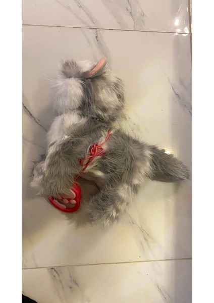 Müzikli Yürüyen Başına Dokununca Miyavlayan Yalayan Kuyruk ve Başını Sallayan Ses Kaydını Tekrarlayan Pilli Sevimli Peluş Kedi fırsatları