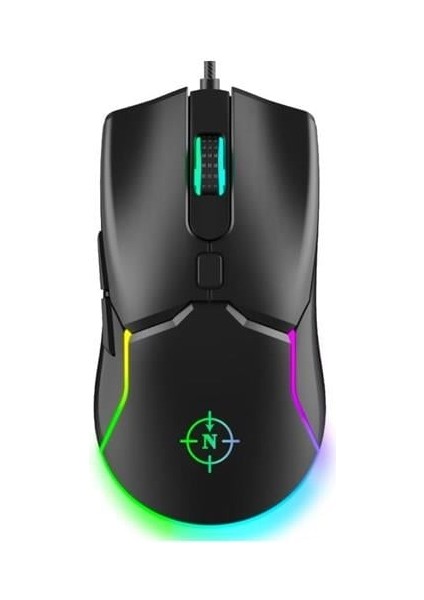 North Air Black Professional USB 7200DPI Gaming Siyah Mouse Rgb