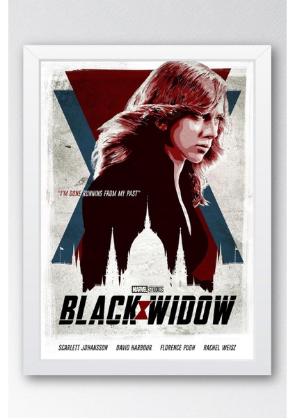 Black Widow Çerçeveli Tablo - Marvel Film Afişi Poster Tablo
