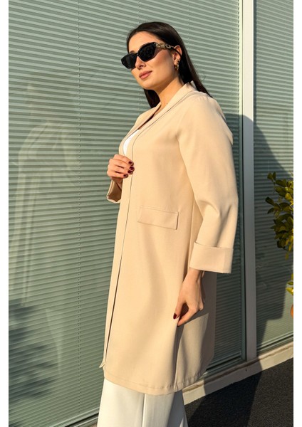 Kadın Büyük Beden Uzun Ceket 2335 fiyatları