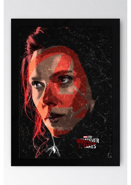 Black Widow Çerçeveli Tablo - Marvel Avengers Poster Tablo