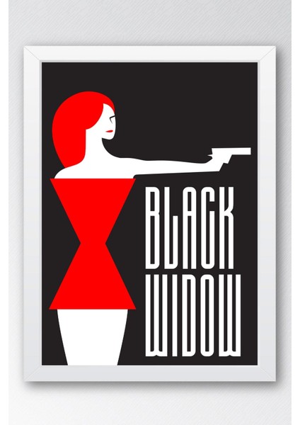 Black Widow Çerçeveli Tablo - Marvel Poster Tablo