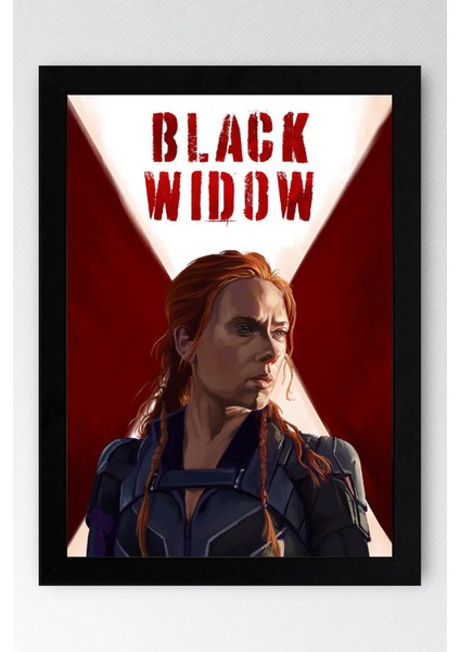 Black Widow Çerçeveli Tablo - Marvel Poster Tablo