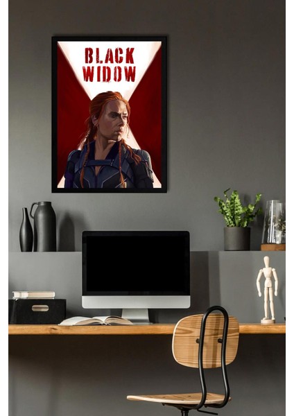 Black Widow Çerçeveli Tablo - Marvel Poster Tablo fiyatları