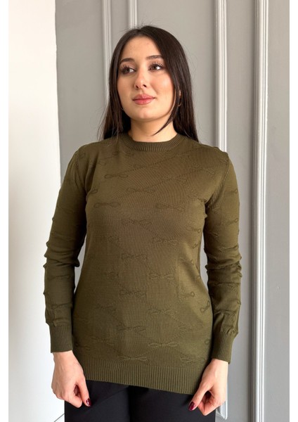 Kadın Fiyonk Desenli Kazak 5192 fırsatları