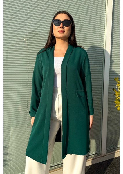 Kadın Büyük Beden Uzun Ceket 2335 fırsatları