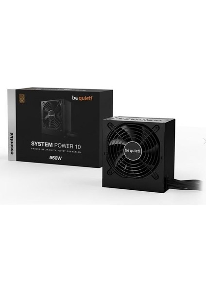 Be Quıet 550W 80+ Bronze System Power 10 BN327 Power Supply