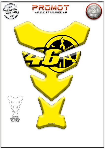 Motorsiklet 3D Üniversal Tank Pad 125