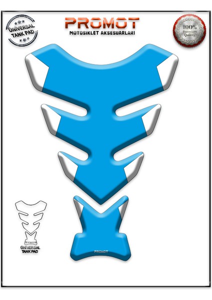 Motorsiklet 3D Üniversal Tank Pad 218