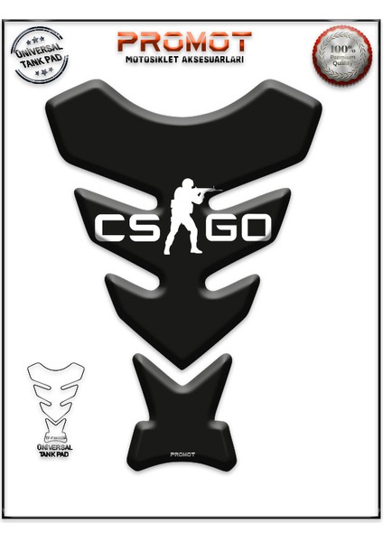 Motorsiklet 3D Üniversal Tank Pad 229