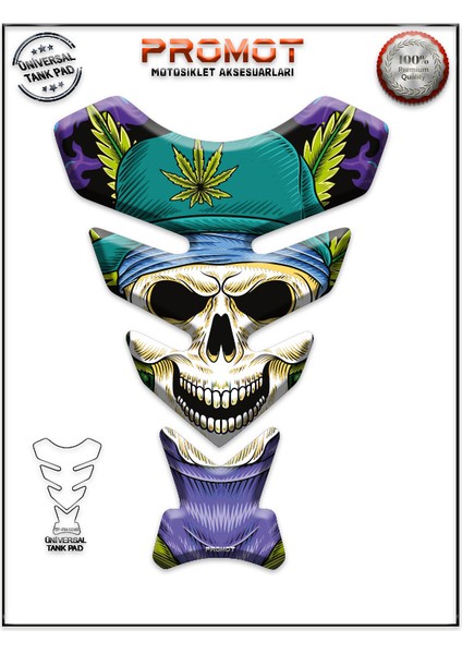 Motorsiklet 3D Üniversal Tank Pad 240