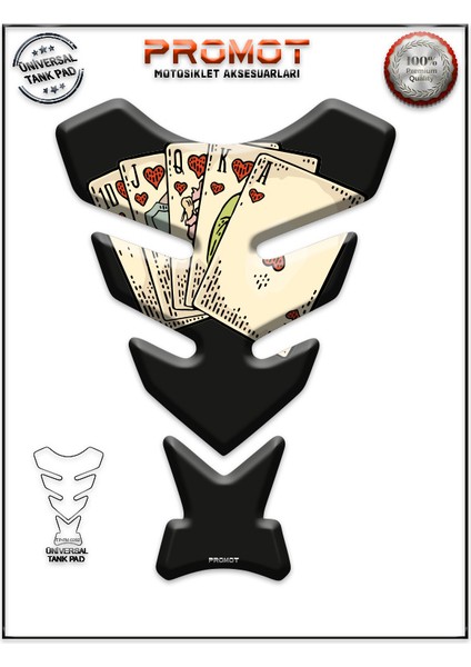 Motorsiklet 3D Üniversal Tank Pad 262