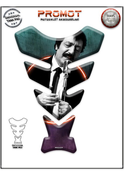 Motorsiklet 3D Üniversal Tank Pad 270