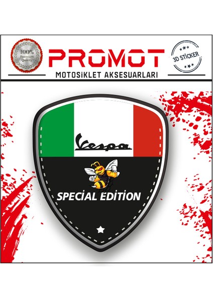 Vespa 3D Sperlik Sticker 2